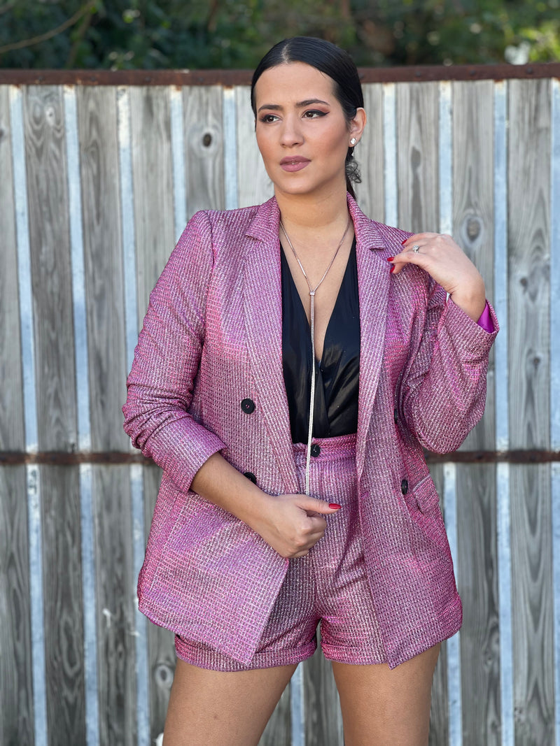 Pink Shine Blazer