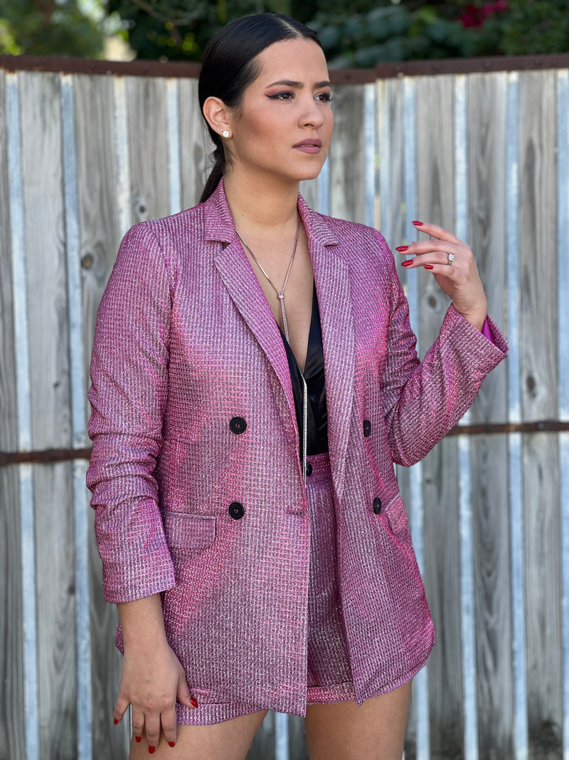 Pink Shine Blazer