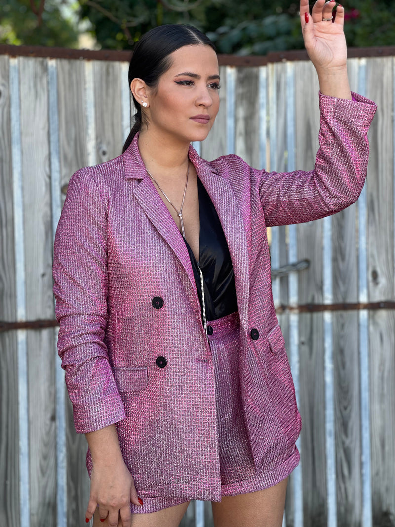 Pink Shine Blazer