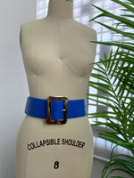 Blue Gold Buckle Belt