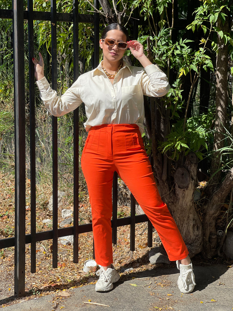 Ivory Buttons Blouse