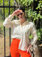 Ivory Buttons Blouse