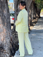 Lime Ice Feathers Blazer